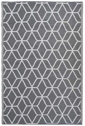 Esschert Design Buitenkleed 180x121 cm grijs en wit OC25 online kopen