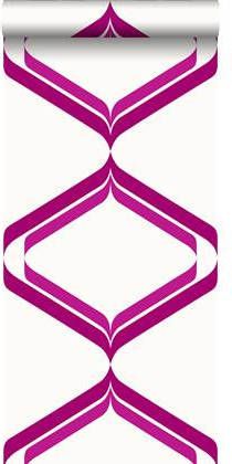 Esta Home ESTAhome behang retro ornamenten paars 135443 53 cm x 10, 05