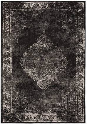 Eva Interior Buiten Vloerkleed Sage Zwart Dubbelzijdig - 160 X 230 Cm (M )