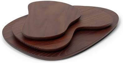 ferm LIVING Cairn snijplank van essenhout set van 3