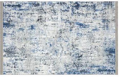 FlyCarpets Adrasos Grijs Blauw Vloerkleed Vintage