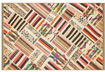 FlyCarpets Adrasos Patchwork Multi Vloerkleed Kelim