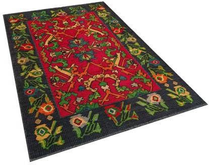 FlyCarpets Adrasos Vintage Multi Vloerkleed Kelim Design