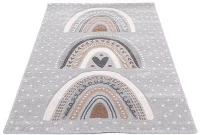 FlyCarpets Kids Kinderkamer Grijs Vloerkleed