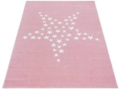 FlyCarpets Kinderkamer Roze Vloerkleed Ster