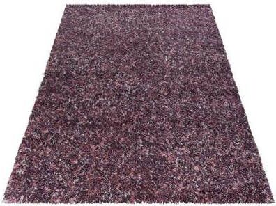 FlyCarpets Lorium Hoogpolig Vloerkleed Paars Grijs 160x230 cm