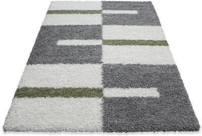 FlyCarpets Manhattan Shaggy Vloerkleed Groen