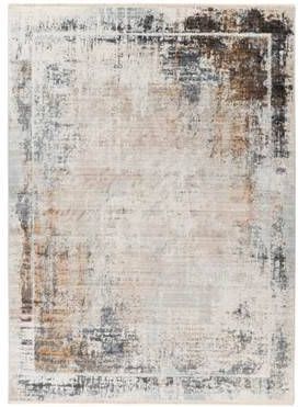 FlyCarpets Petra Vintage Grijs Vloerkleed Kader