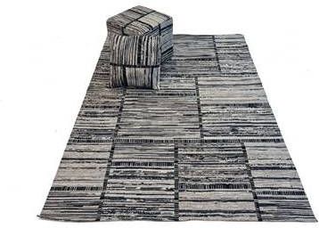 FlyCarpets Van Gogh Vintage Patchwork Grijs Vloerkleed