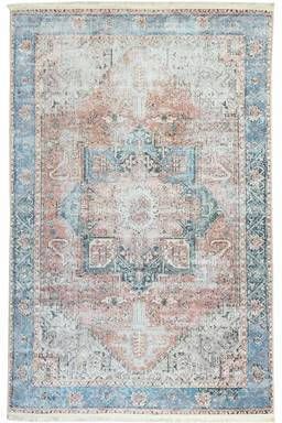 FlyCarpets Vintage Multi Vloerkleed Wasbaar