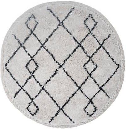 Home67 Vloerkleed Medina Cream Rond ø200 cm