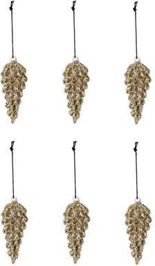 House Doctor ornament cone groot set van 6(3, 5 centimeter x 9