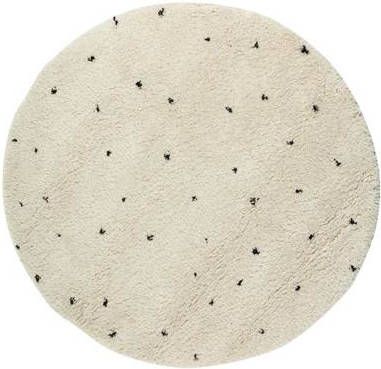 Interieur05 Kindervloerkleed Cream/Zwart 160Ø (M) Dots