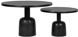 LABEL51 Salontafel 'Wink' Set van 2 stuks, kleur Zwart