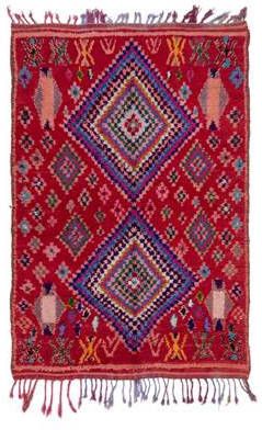 Poufs&Pillows handgeknoopt Azilal vloerkleed 220x150 cm Wol