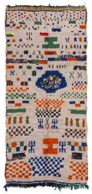 Poufs&Pillows kleurrijk Azilal tapijt laagpolig 280 x 126 cm Wol