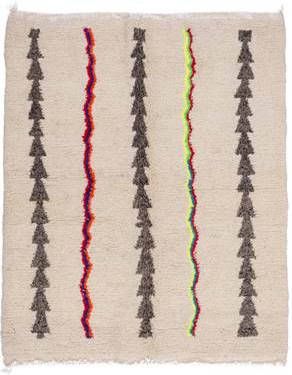 Poufs&Pillows Traditioneel Azilal vloerkleed 1.9 x 1.5 m handgeweven kunstwerk