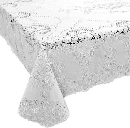 Unique Living | Tafelkleed Amira Vinyl 152x228cm wit