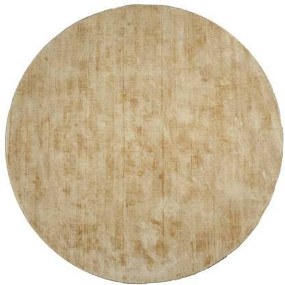 Veer Carpets Karpet Viscose Rond Oker ø200 cm
