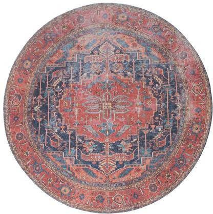 Veer Carpets Vloerkleed Heris Red 01 Rond ø160 cm