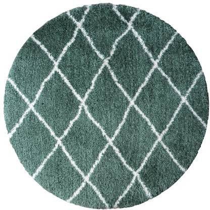 Veer Carpets Vloerkleed Jeffie Green Rond ø120 cm