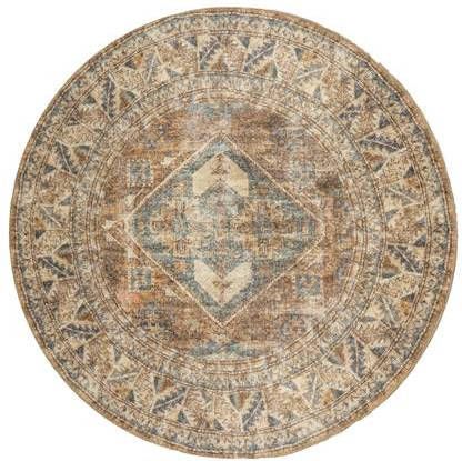 Veer Carpets Vloerkleed Laria Blue 1 Rond ø120 cm