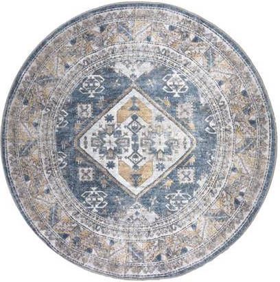 Veer Carpets Vloerkleed Laria Blue 4 Rond ø160 cm