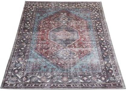 Veer Carpets Vloerkleed Madel Rood/Blauw 160 x 230 cm