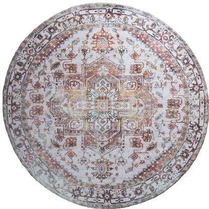 Veer Carpets Vloerkleed Nora Bruin Rond ø160 cm