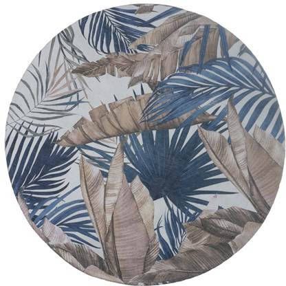 Veer Carpets Vloerkleed Palm Blue Rond ø120 cm