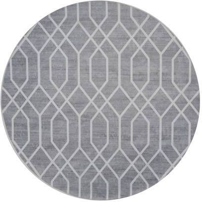 Veer Carpets Vloerkleed Pattern Rond Grijs ø200 cm