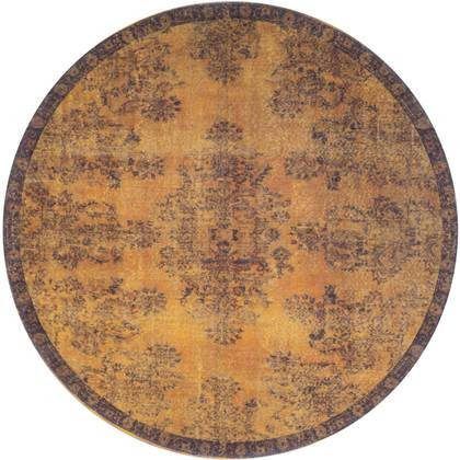 Veer Carpets Vloerkleed Yves Rond Oker ø200 cm