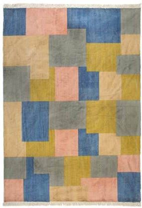 vidaXL Kelim vloerkleed handgeweven 200x290 cm katoen meerkleurig