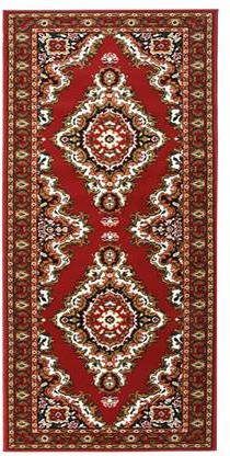 vidaXL Tapijtloper 100x200 cm BCF oosters rood