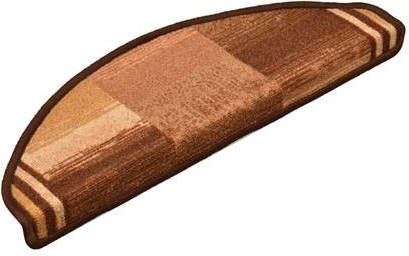 vidaXL Trapmatten zelfklevend 15 st 65x21x4 cm bruin