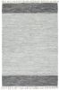 VidaXL Vloerkleed chindi handgeweven 160x230 cm leer grijs online kopen