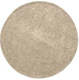 Woood Cato Rond Vloerkleed Viscose Zand 1x150x150