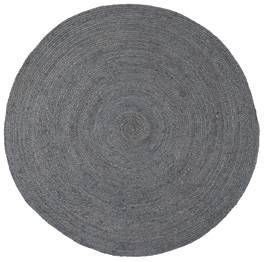 Woood Ross Vloerkleed Jute Asfalt 1x150x150