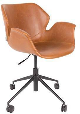 Zuiver Bureau stoel Nikki bruin