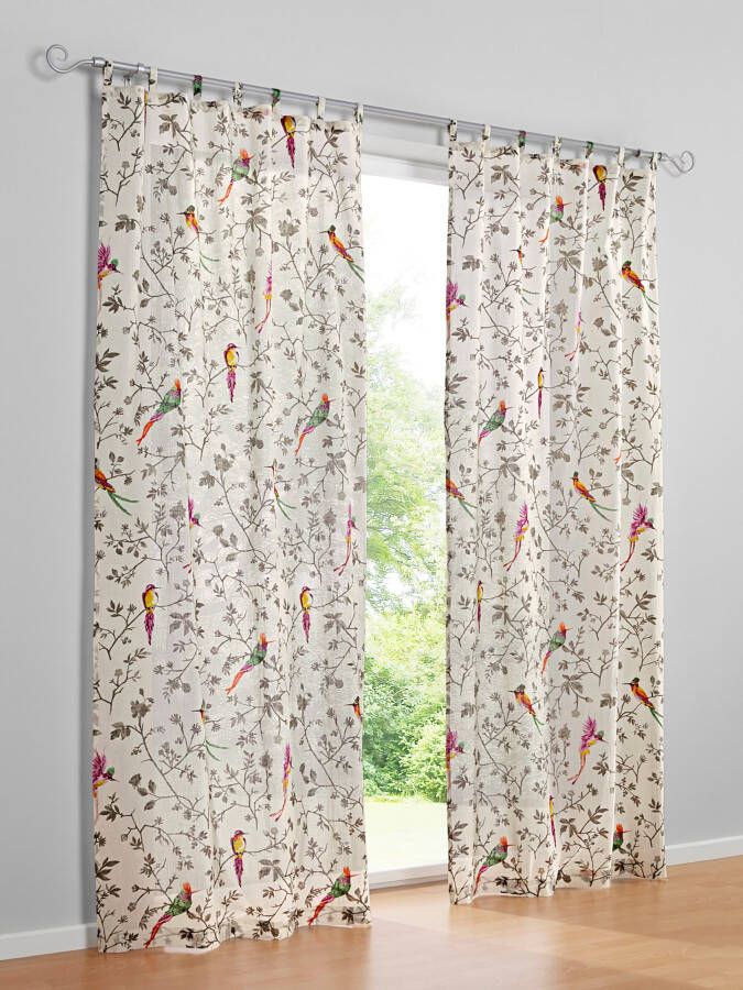 gordijnen in wit/grijs van heine home