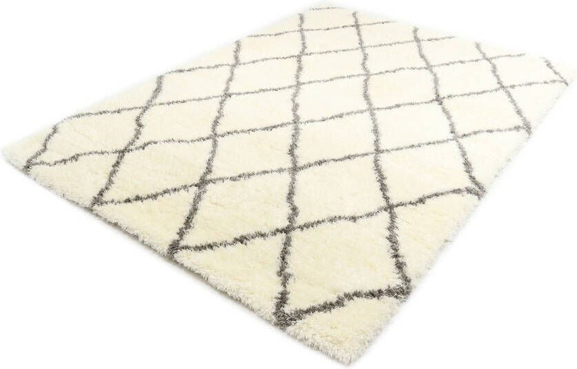 Merinos Floki Moroccan Berber Shaggy Crème Grijs 200 x 290 cm