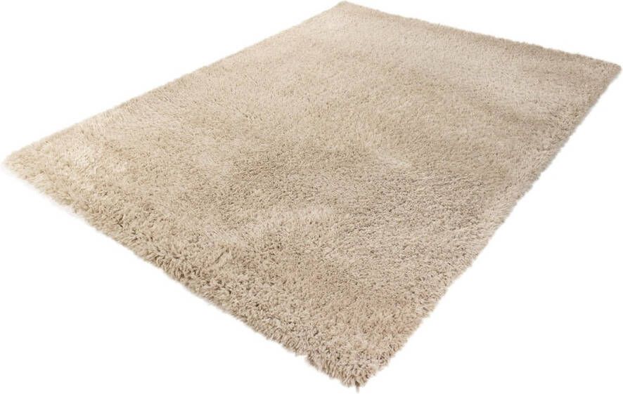 Merinos Hoogpolig Gerecycled Floki vloerkleed Beige 120 x 170 cm