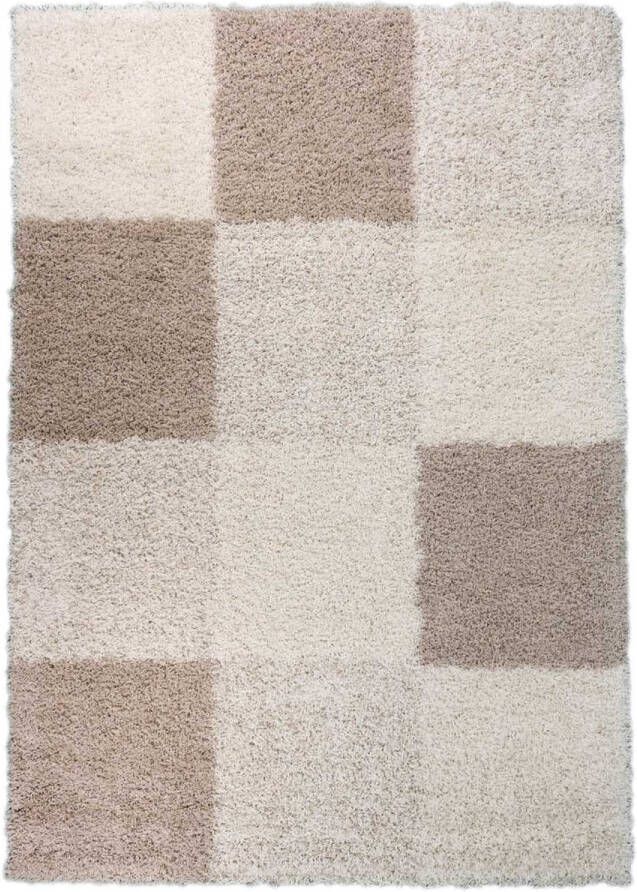 Merinos Hoogpolig Vloerkleed Shaggy Plus 910 Cream 120 x 170 cm