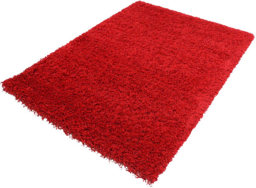 Merinos Hoogpolig Vloerkleed Shaggy Plus 958 Red 80 x 150 cm