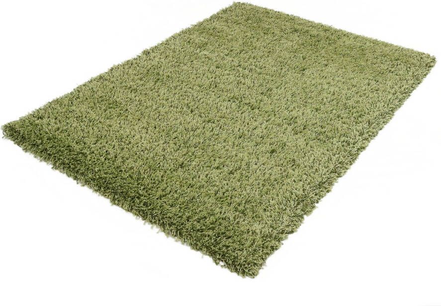 Merinos Hoogpolig Vloerkleed Shaggy Plus 965 Green 80 x 150 cm