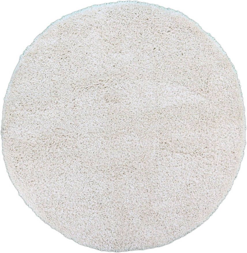 Merinos Hoogpolig Vloerkleed Shaggy Ritual Crème Ø 160 cm