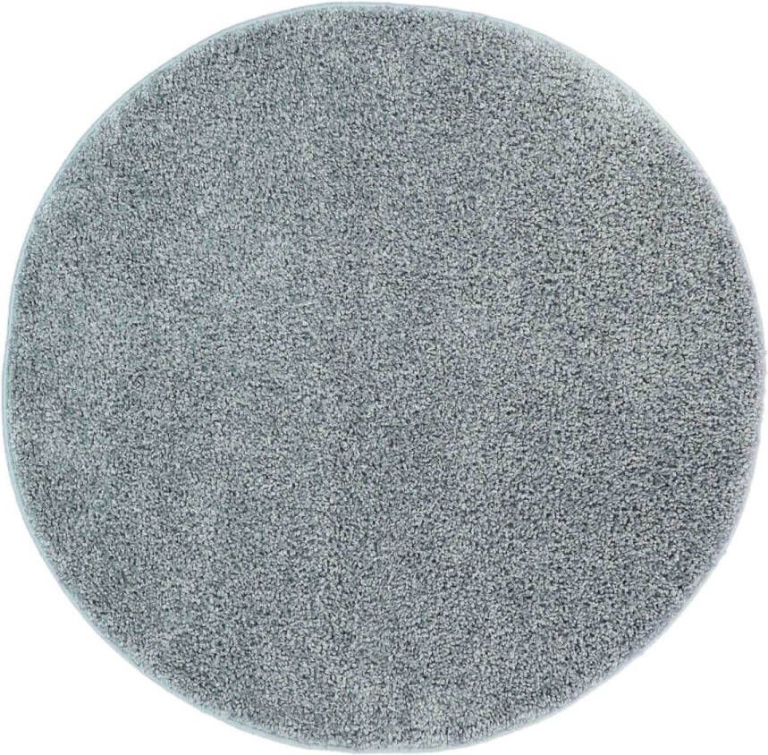 Merinos Hoogpolig Vloerkleed Shaggy Ritual Turquoise Ø 120 cm