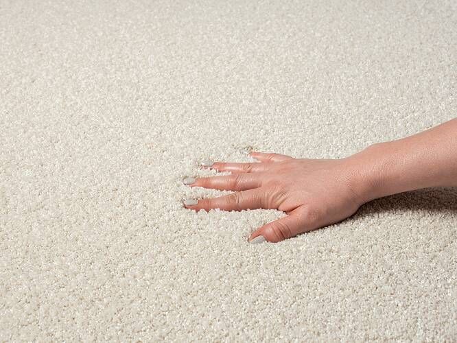 Merinos Effen Laagpolig vloerkleed Forest Crème 120 x 170 cm