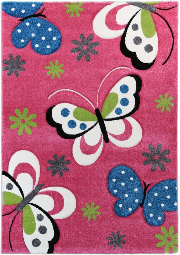 Merinos Kindervloerkleed 772 17 Fuchsia 80 x 150 cm