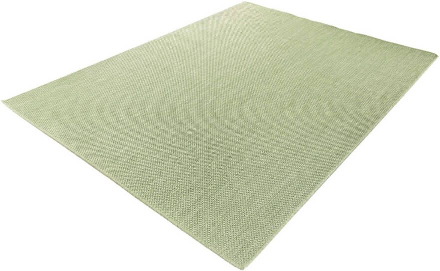 Merinos Laagpolig Effen Vloerkleed Voor Binnen en Buiten Groen 120 x 170 cm